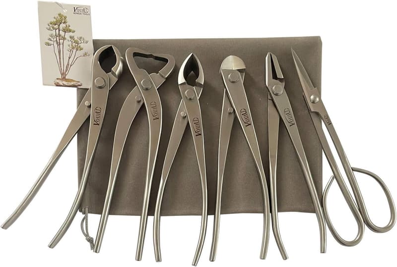 Bonsai Tool Set - 6-Piece with Essential Cutters and Pliers
