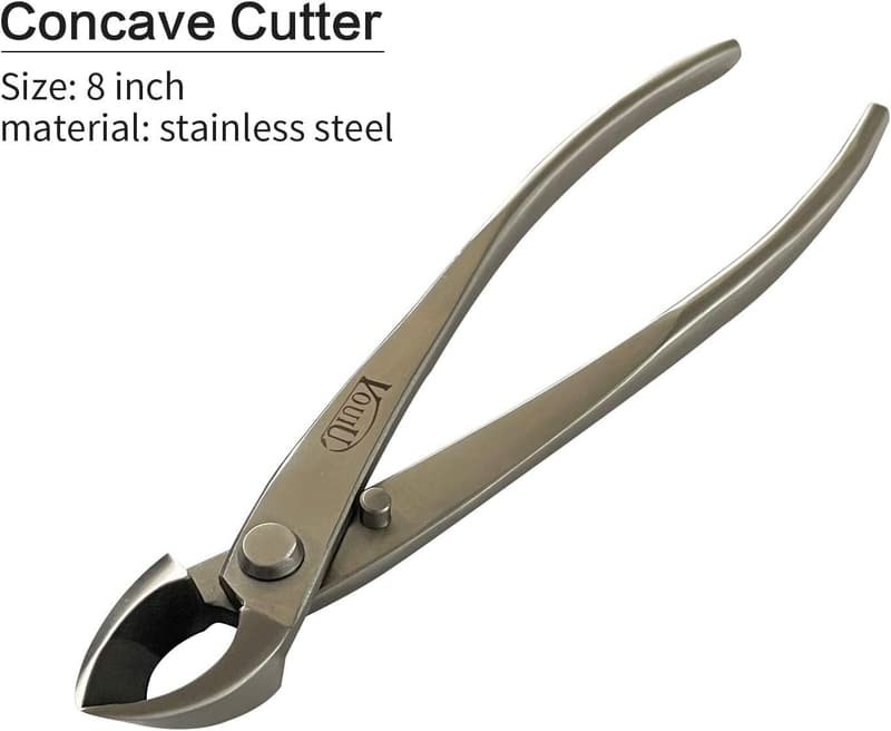 Bonsai Tool Set with Concave Cutter, Knob Cutter, Scissors