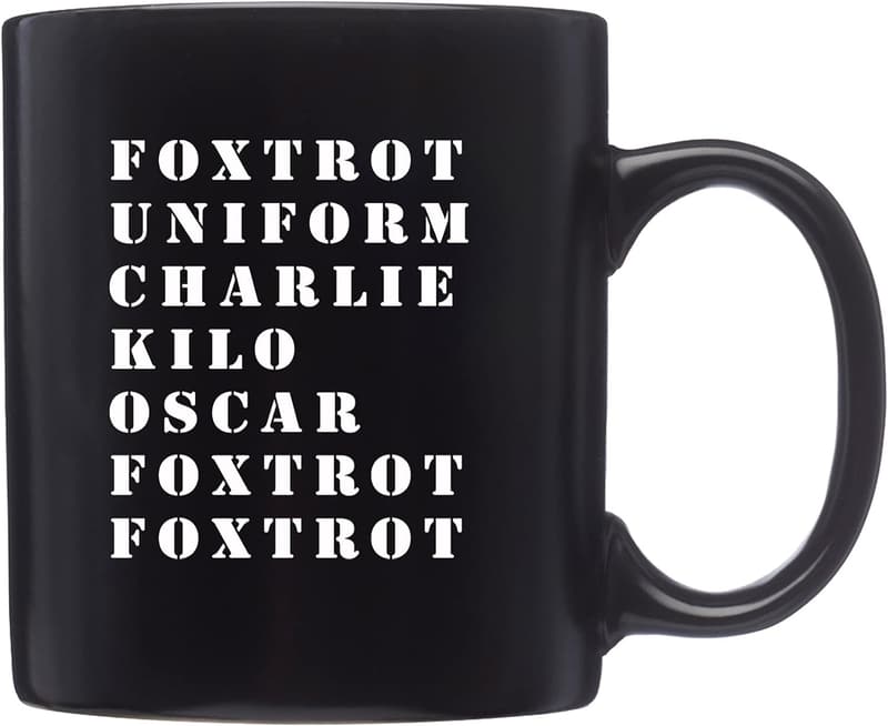 Military Veteran Foxtrot Coffee Mug - 11 oz Black Novelty Cup