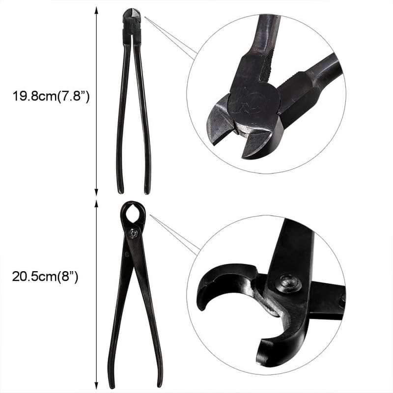 Bonsai Tool Kit - 10 PCS Carbon Steel Gardening Tools Set