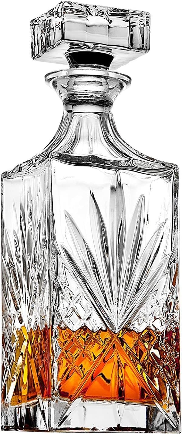 Dublin Whiskey Decanter - 750ml Glass Alcohol Dispenser