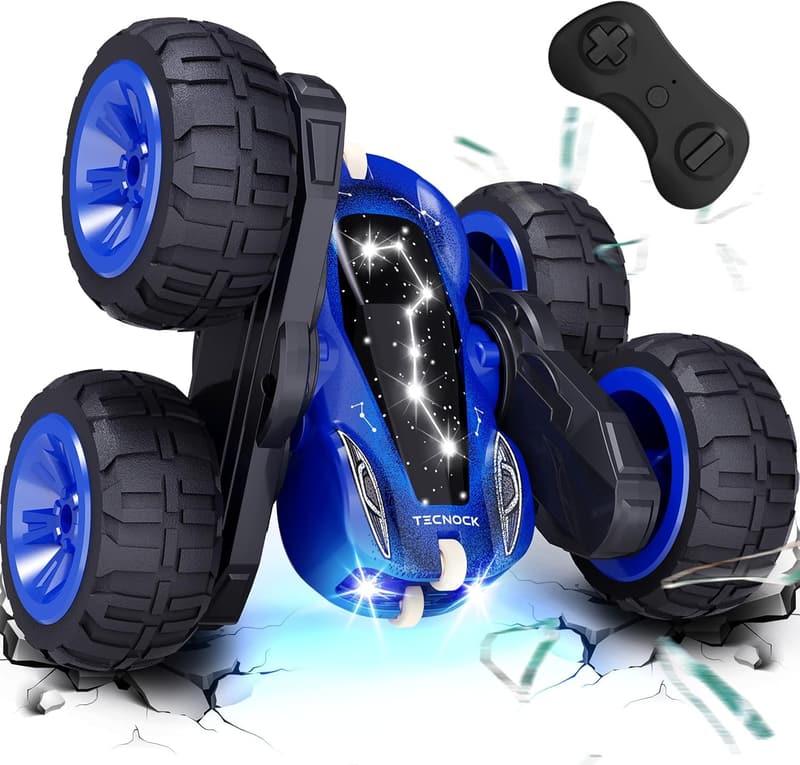USB-C Rechargeable 4WD RC Stunt Car – 360° Rotates & Flips