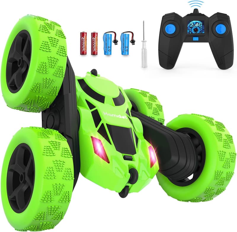 360° Rotating 4WD Remote Control Car - Rechargeable Stunt Toy for Kids
