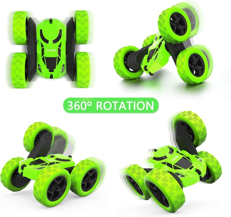 360° Rotating 4WD Remote Control Car - Rechargeable Stunt Toy for Kids