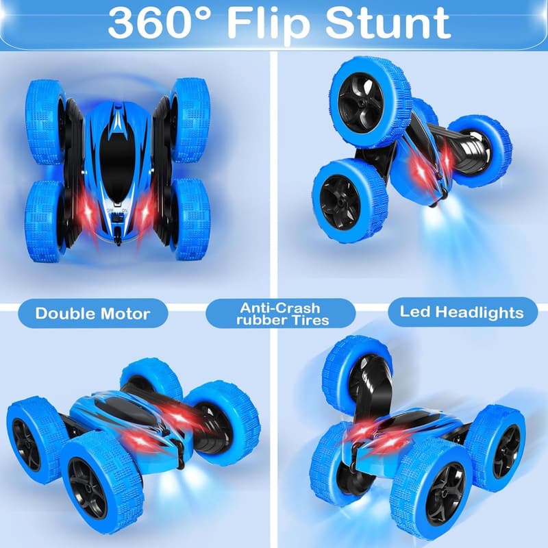 360° Flip Remote Control Stunt Car for Kids, Ages 6-12