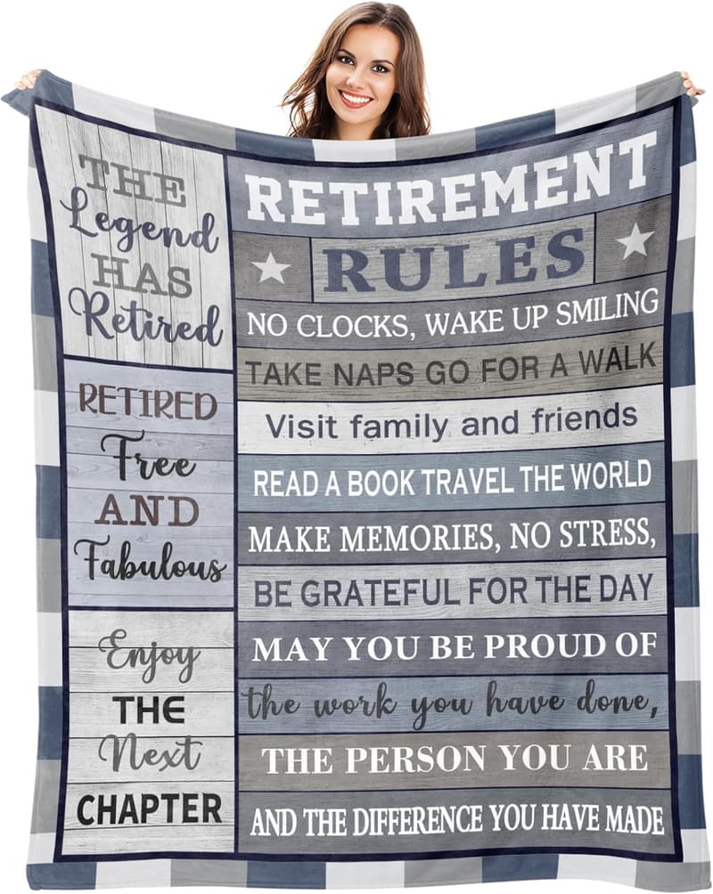 2025 Retirement Gifts for Men - Cozy Blanket (50