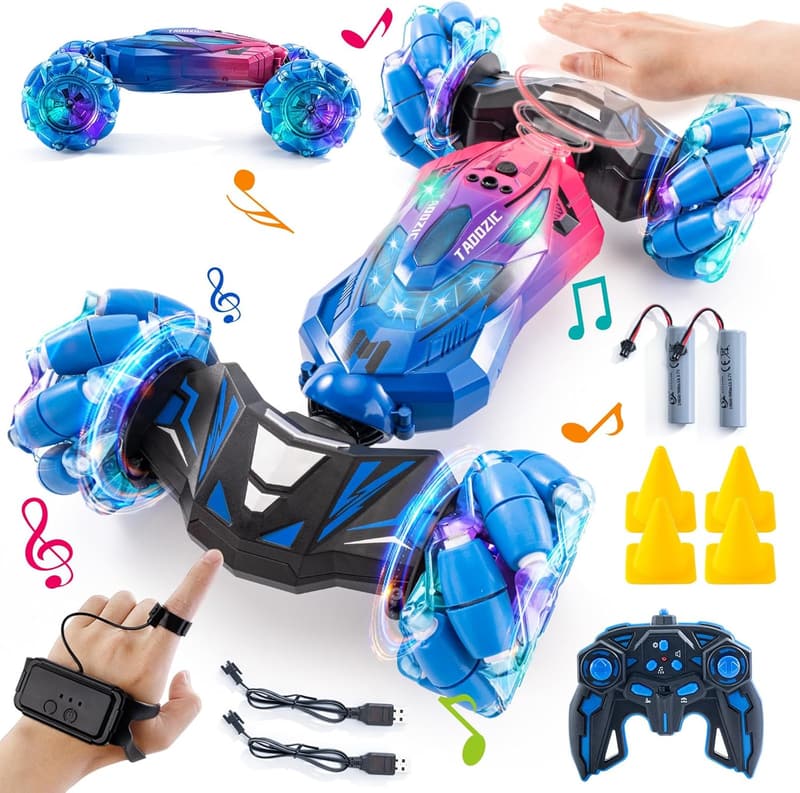 Gesture Sensing 4WD Stunt Car with Lights and Music for Kids