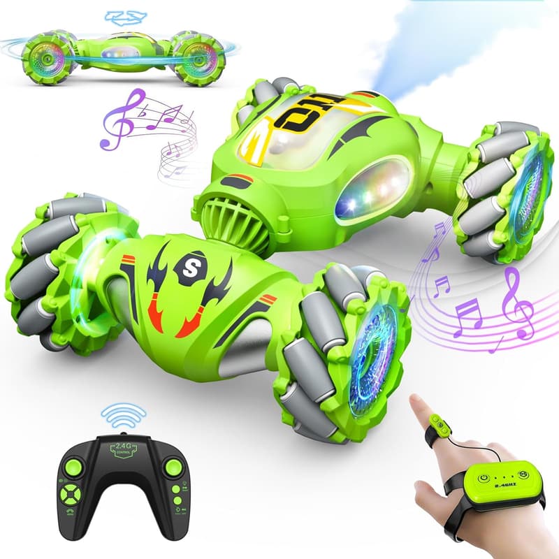 All-Terrain Remote Control Stunt Car with 360-Degree Flips