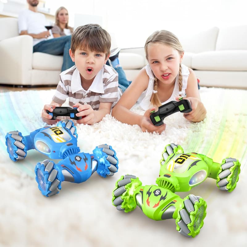All-Terrain Remote Control Stunt Car with 360-Degree Flips