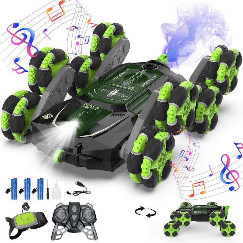 Cossy Gesture-Sensing RC Drift Car with Lights & Music for Ages 8-13