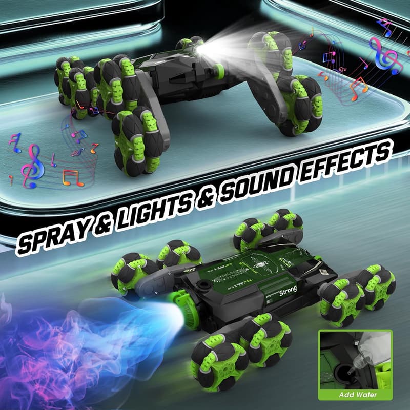 Cossy Gesture-Sensing RC Drift Car with Lights & Music for Ages 8-13