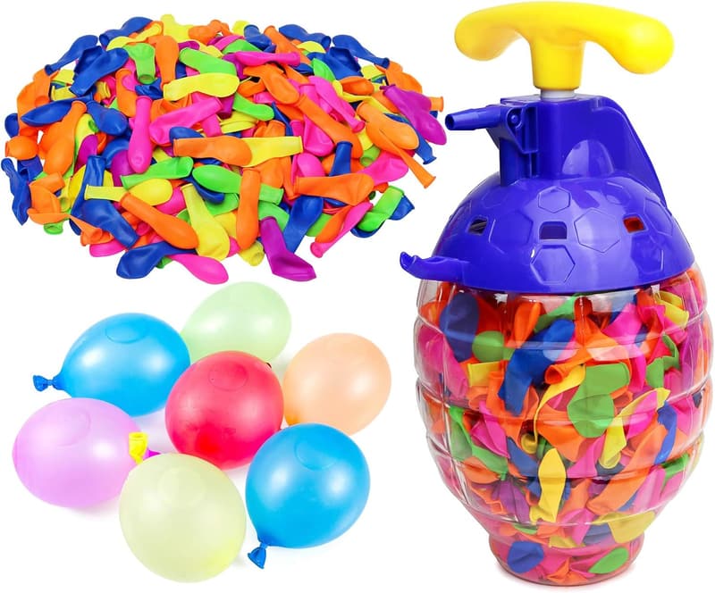 Kids' Water Balloons with Filler Pump - 500 Count