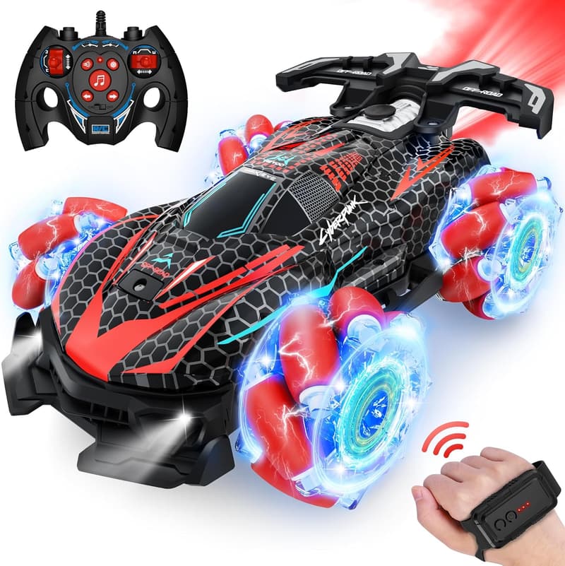 Remote Control Stunt Car with Gesture Sensing – Birthday Gift for Kids