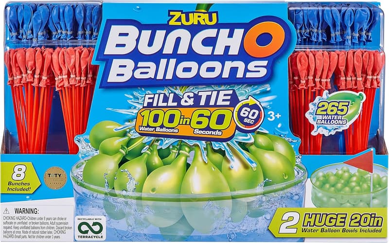 Ultimate Color Wars Water Balloon Pack - 8 Self-Sealing Balloons