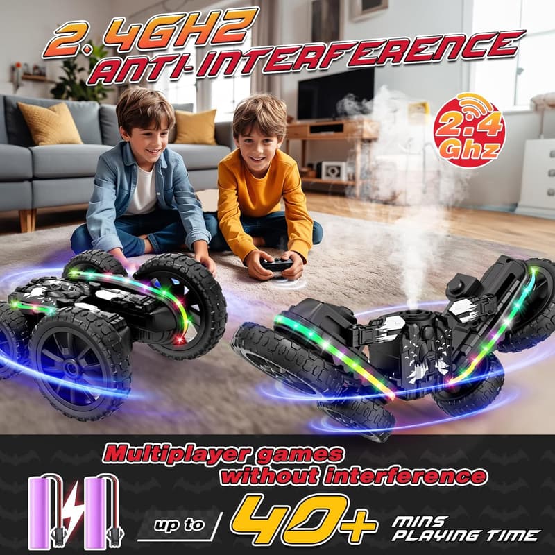 360° Rotating 4WD Off-Road Stunt Car for Boys 4-12