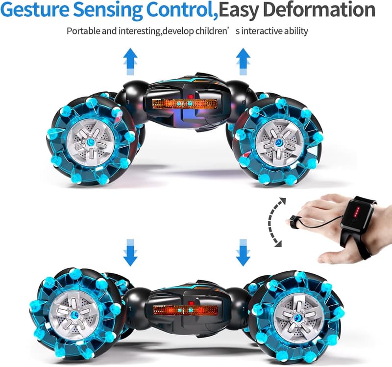 Remote Control Stunt Car with Gesture Sensor for Kids' Birthday