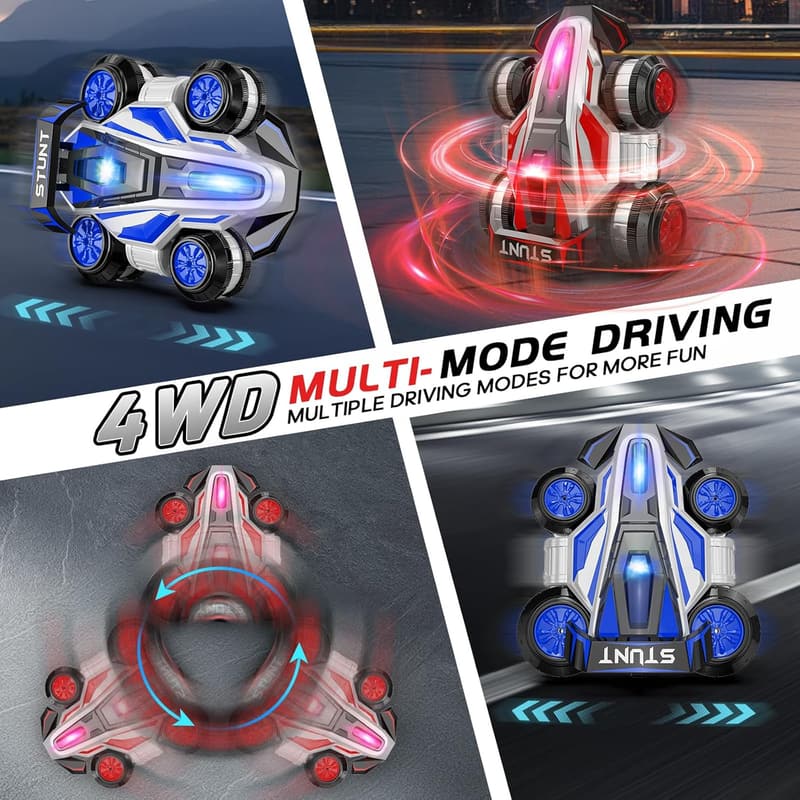 360-Degree Transforming RC Stunt Car - Birthday Gift for Kids