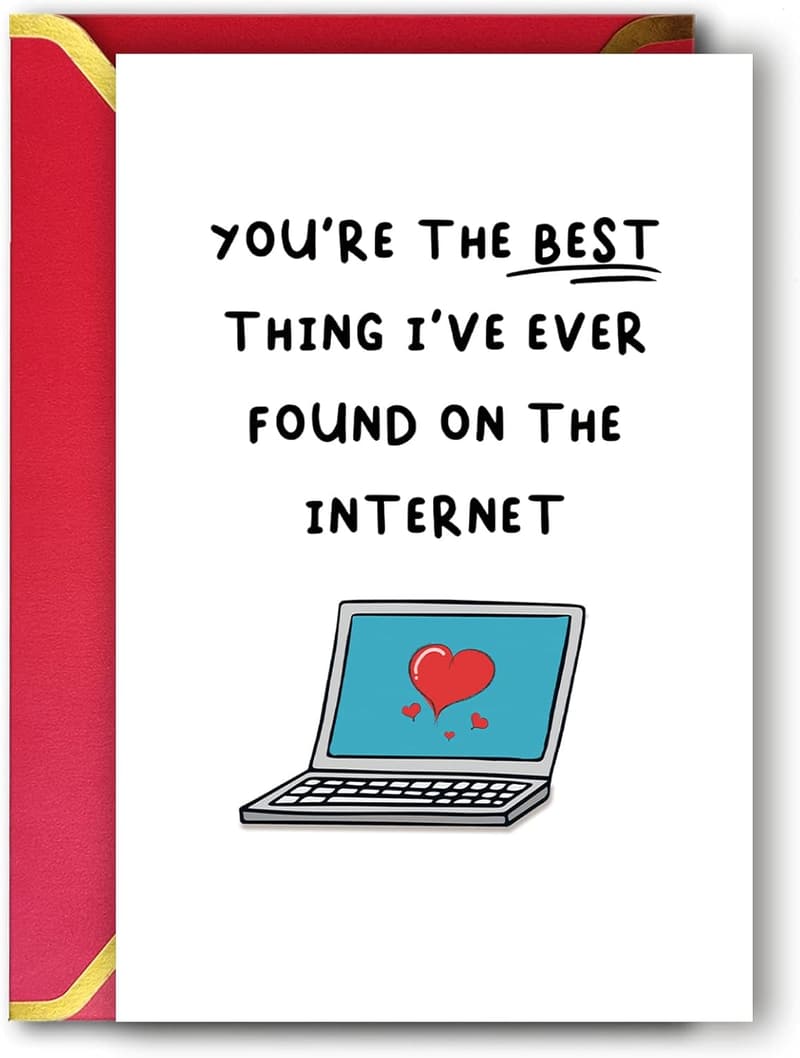 1 Year Anniversary Funny Dating Card for Couples