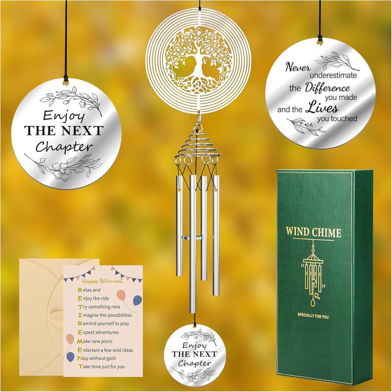 2025 Retirement Wind Chimes for Men and Women