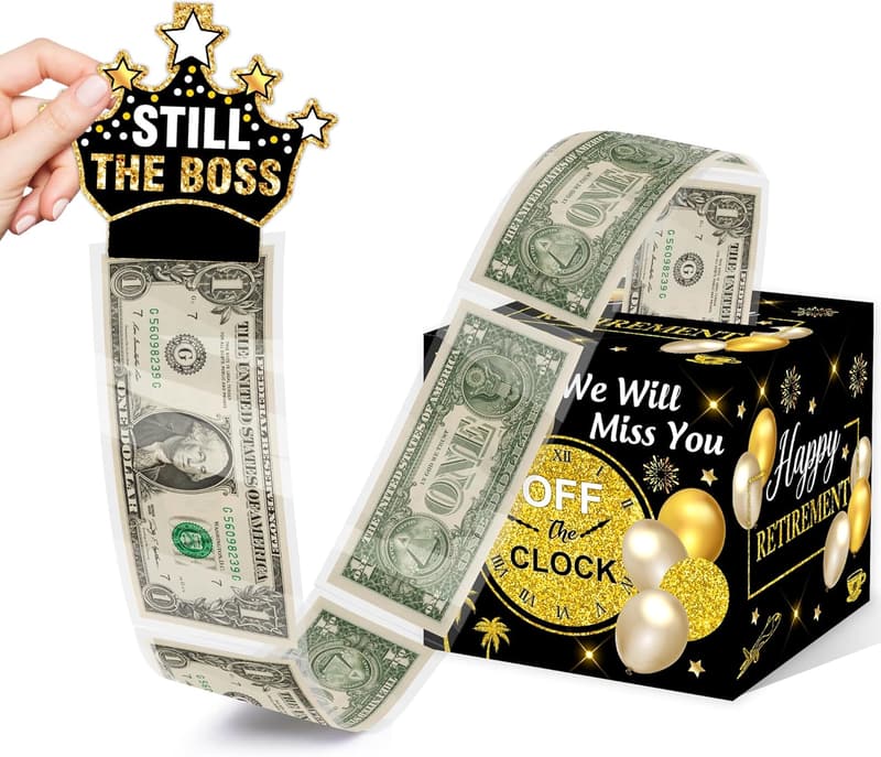 Happy Retirement Cash Money Box for Men and Women