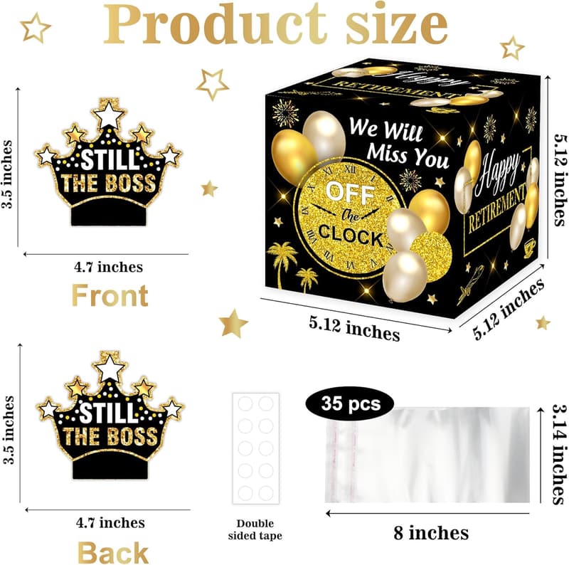 Happy Retirement Cash Money Box for Men and Women