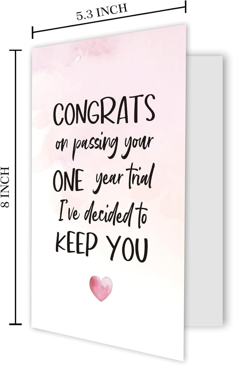 First Anniversary Humorous Card for Couples