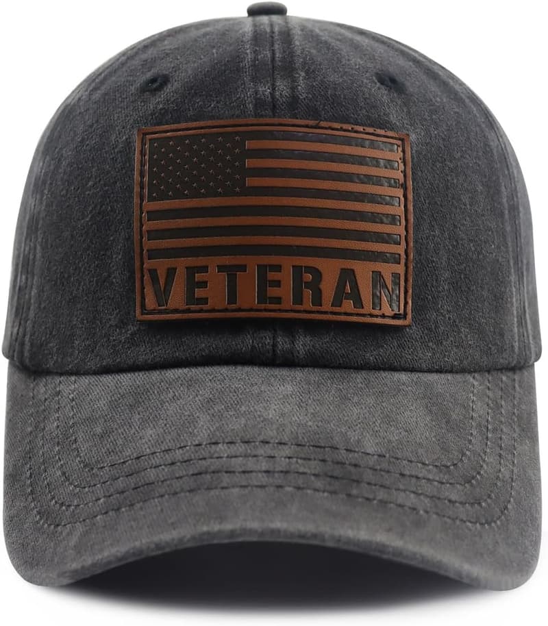 Patriotic American Flag Veteran Baseball Cap for Men and Women
