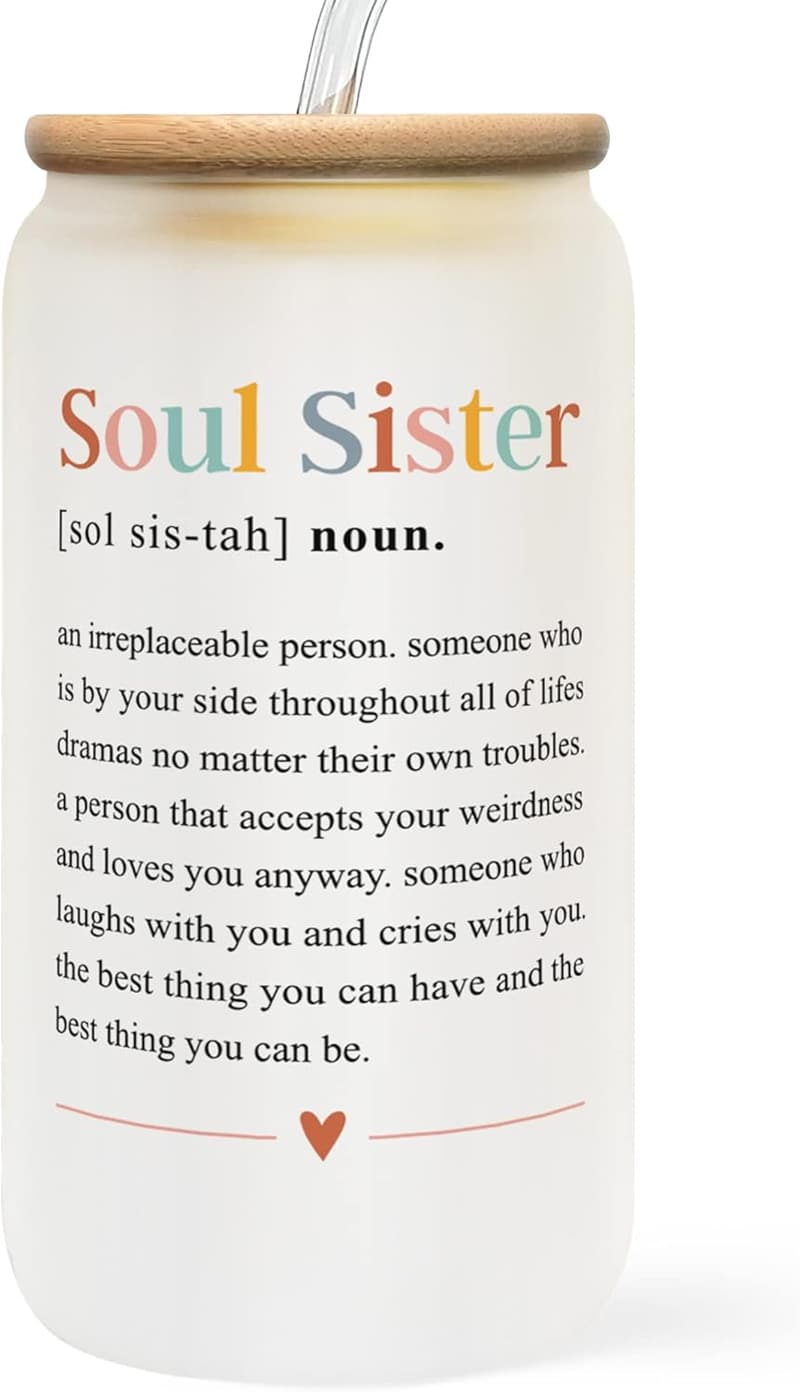 Birthday Gifts for Women - Friendship Can Glass