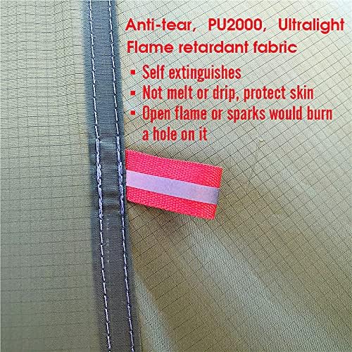Lightweight 4-Person Tipi Tent with Stove Jack for Camping