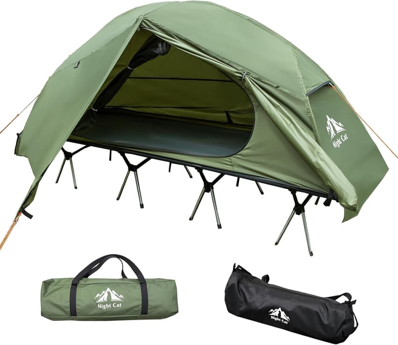 Portable Waterproof Camping Cot Tent for Adults - Easy Setup