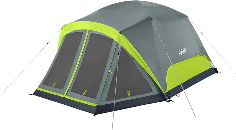 Weatherproof Coleman Skydome Tent with Screen Room for 4-8 People