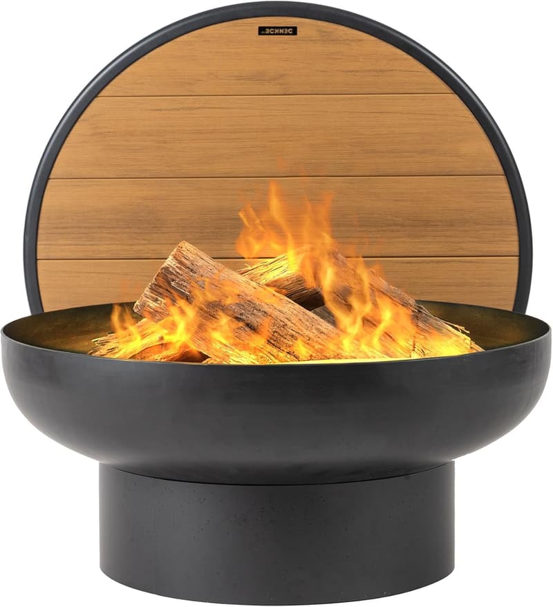 Heavy Duty Round Iron Fire Pit Table for Outdoor Gatherings