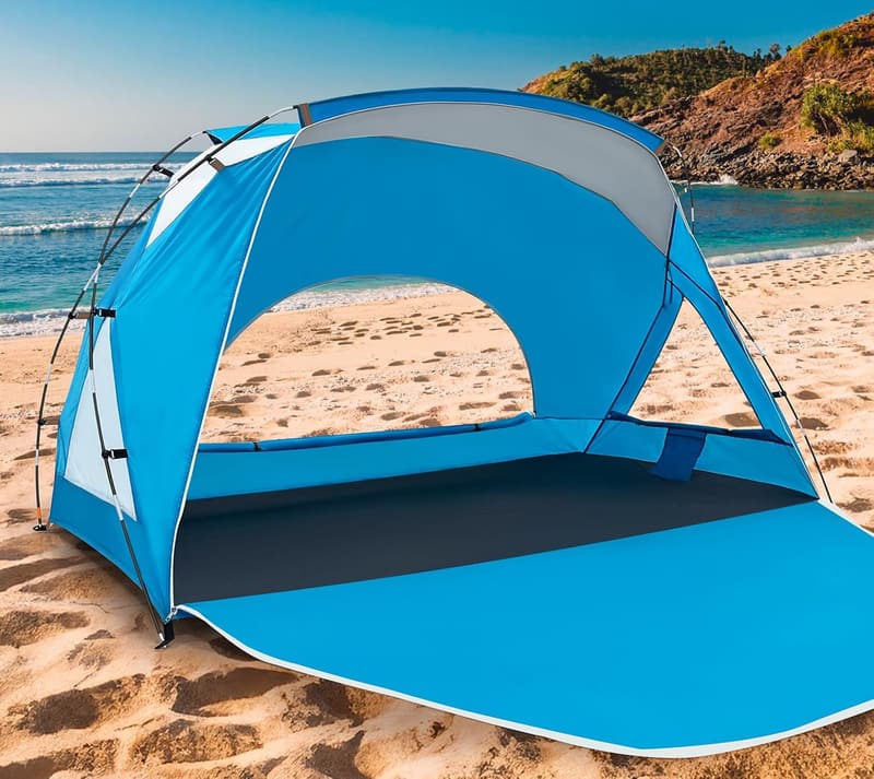 Portable Beach Tent for 6-8 with UPF 50+ UV Protection