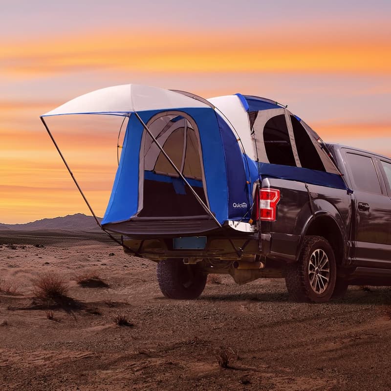 Pickup Truck Tent for 2-Person Bed, Waterproof with Awning