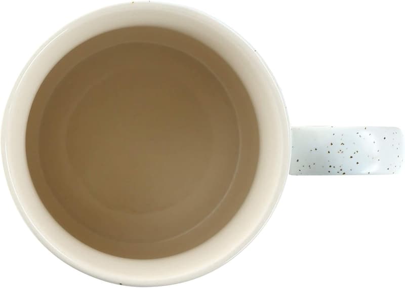 Grandkids Mug - 15 oz Speckled Stoneware Coffee Cup, Beige