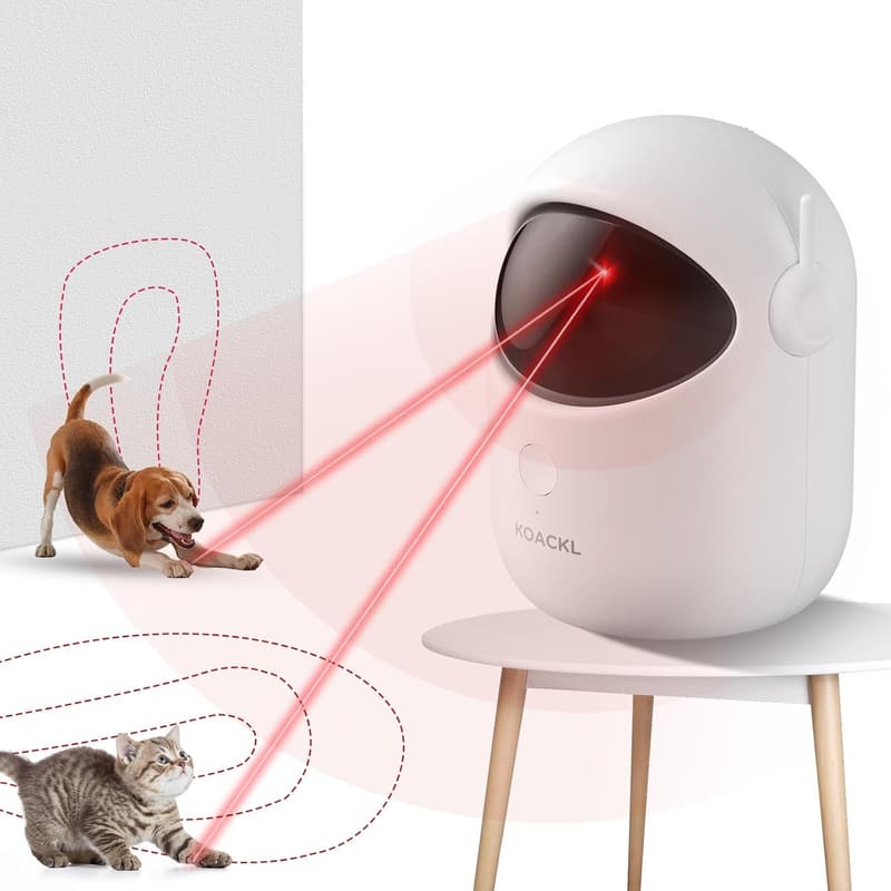 Automatic Rechargeable Cat Laser Pointer Toy for Indoor Play