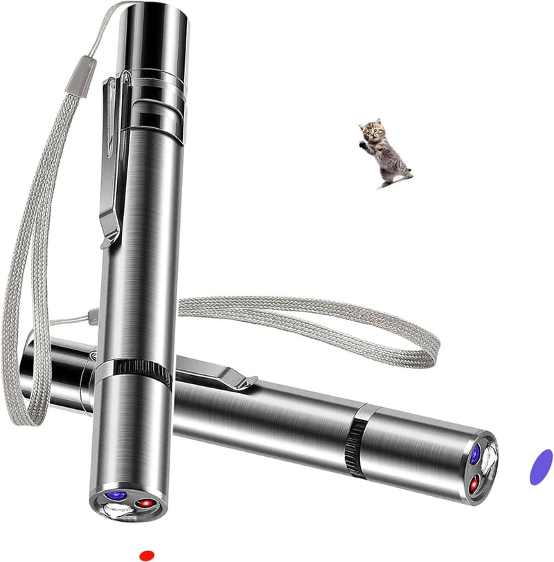 Rechargeable Laser Pointer Cat Toys (2-Pack) for Play & Exercise