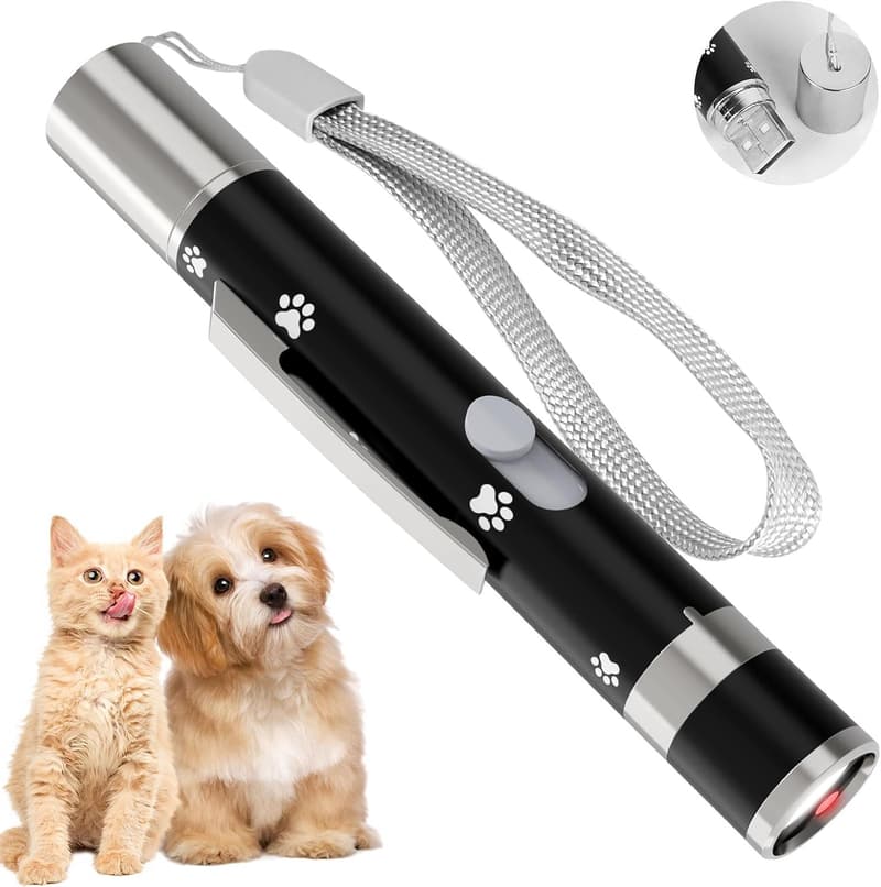 USB Rechargeable Interactive Cat Toy with 7 Adjustable Patterns