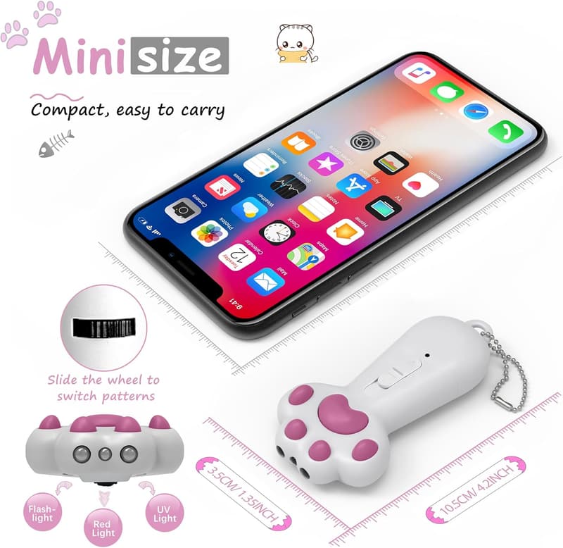 Interactive 7-in-1 USB Rechargeable Cat Toy for Indoor Play