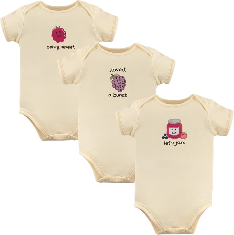 Organic Cotton Baby Bodysuits - Unisex by Touched by Nature