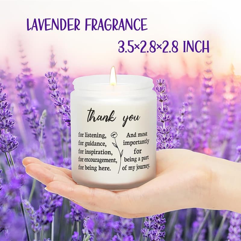 Thank You Candle for Boss - Lavender & Eucalyptus Scented