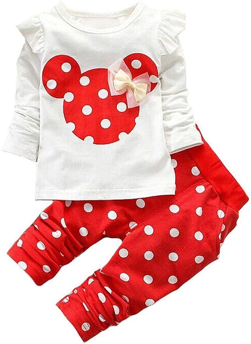 Toddler Girls' 2-Piece Long Sleeve Outfit Set