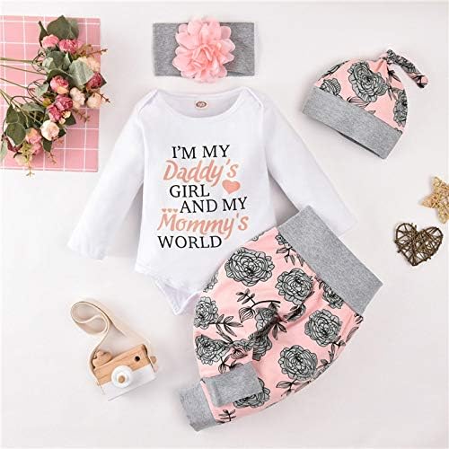 Newborn Baby Girl Winter Romper and Pants Outfit