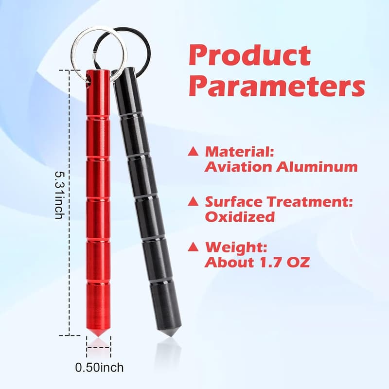 Tactical Glass Breaker Keychain Self-Defense Tool