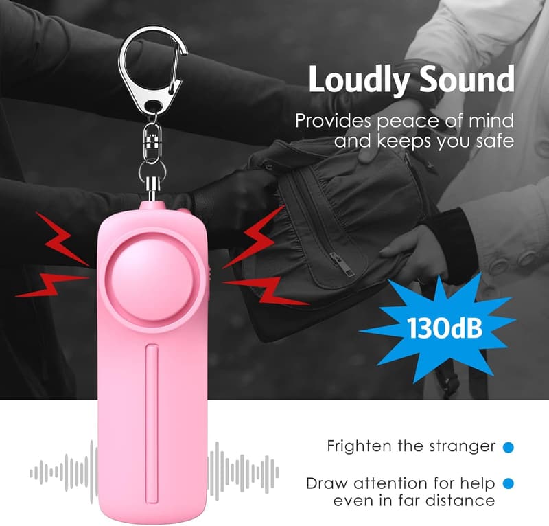Self-Defense Keychain Set for Women and Kids - 4 Pcs