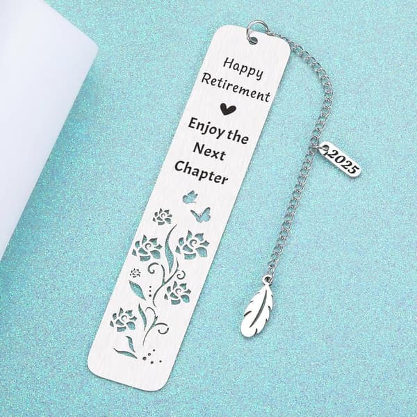 Happy Retirement Bookmark for Women and Men - 2025 Gift