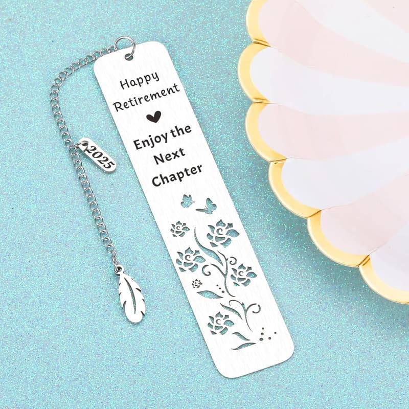 Happy Retirement Bookmark for Women and Men - 2025 Gift