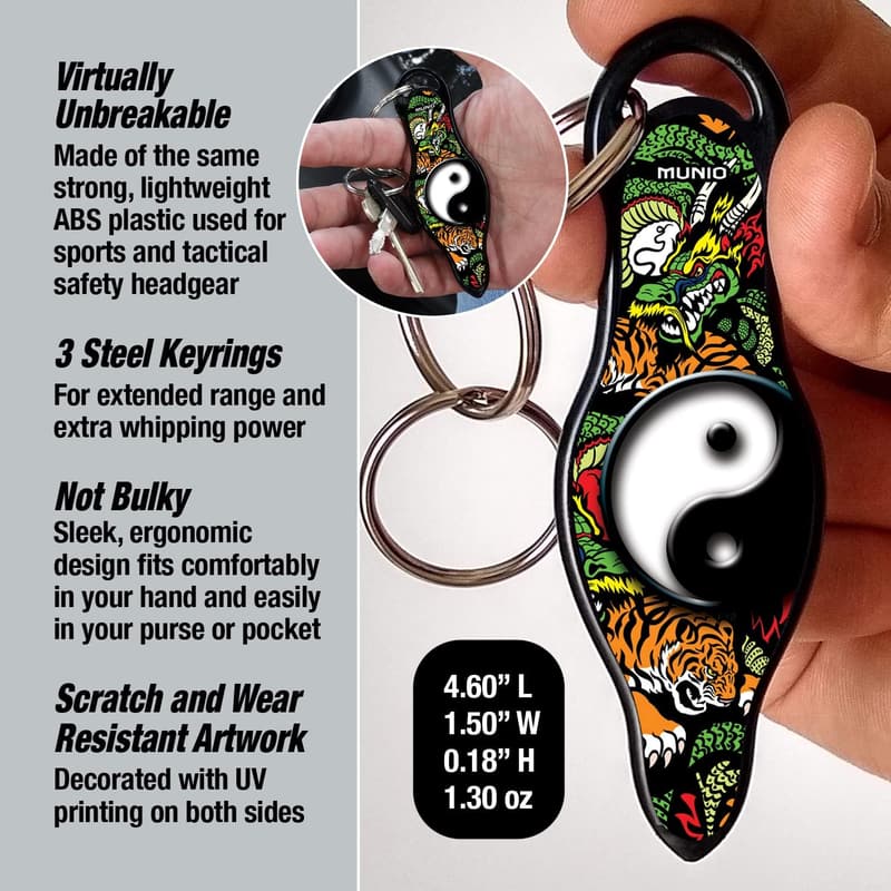 Portable Self-Defense Keychain Kit - MUNIO Kubotan Essentials