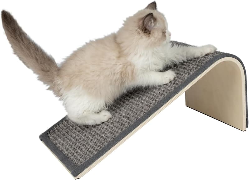 Indoor Cat Scratchers - Sloped Sisal Climbing Ramp for Cats