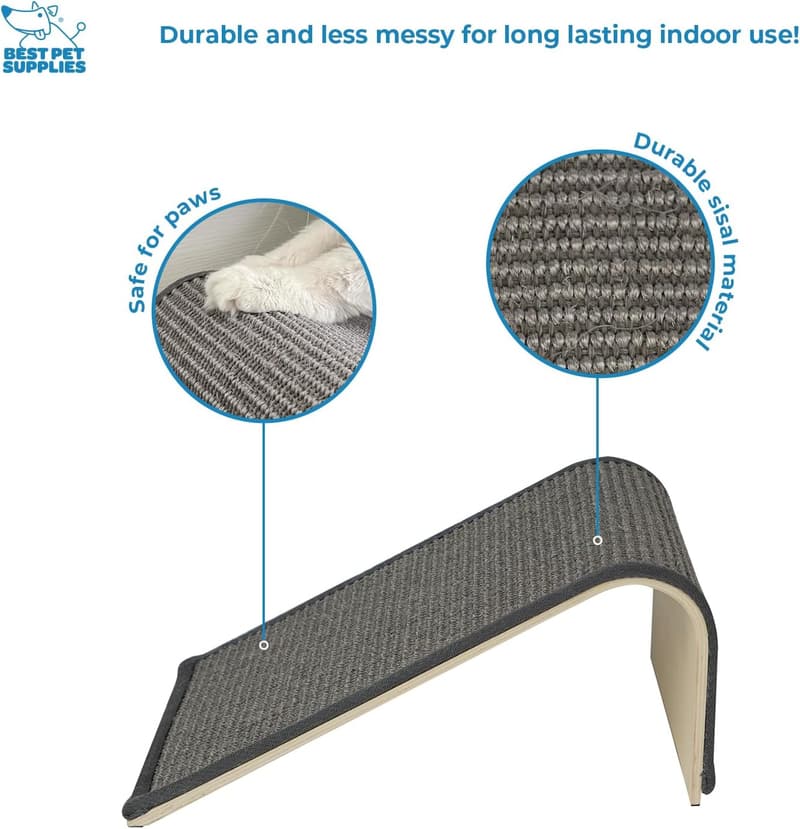 Indoor Cat Scratchers - Sloped Sisal Climbing Ramp for Cats